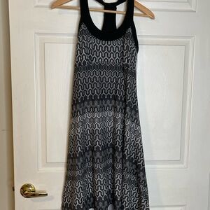 PrAna Black and White Geometric Mini Dres- Athletic dress